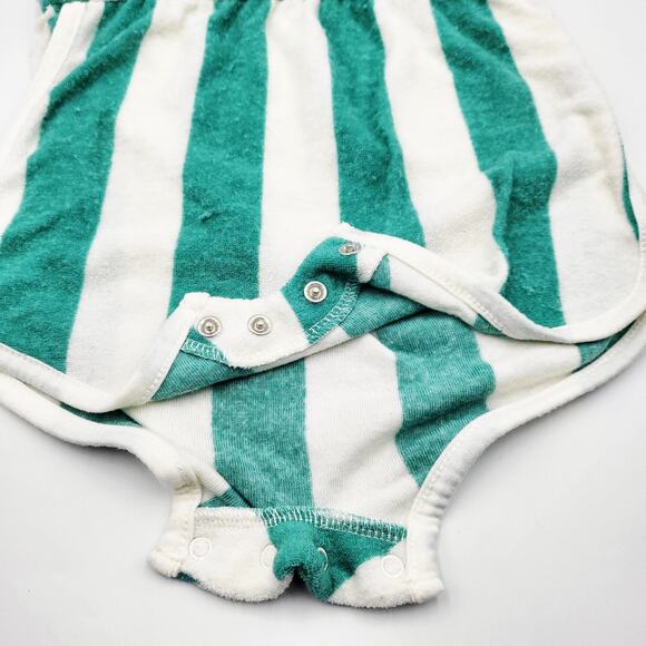 Grayson Mini Hello Kitty Sporty Green & White Striped Romper Toddlers Girls 2T - Picture 4 of 7